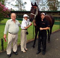 Happy times for the Andersons today at Hawkesbury Race Club with their winner Palliser